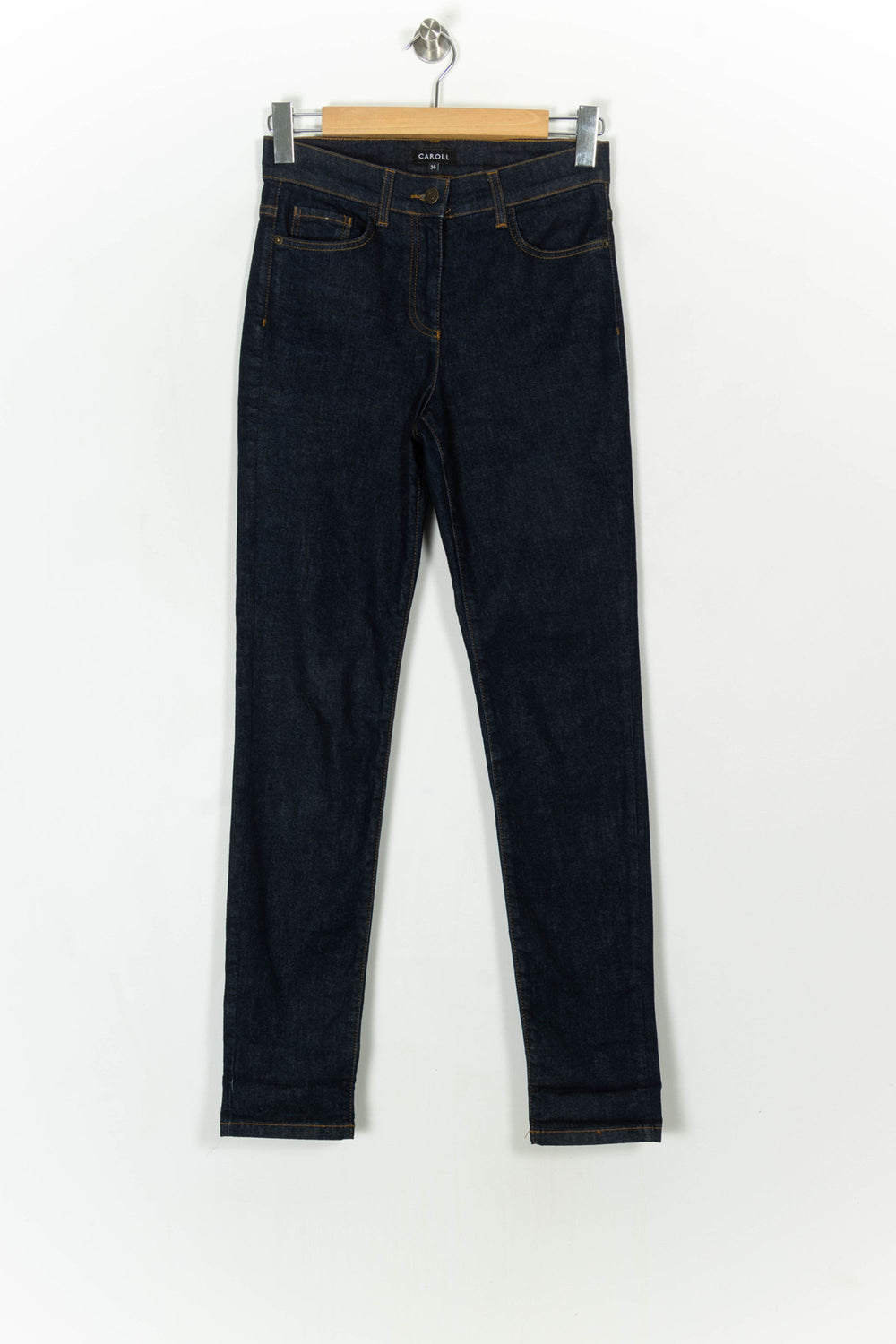 Jean Skinny Bleu - Taille S/36 de la marque Caroll | PARAD25184 - Vendu par Paradigme - Image 2