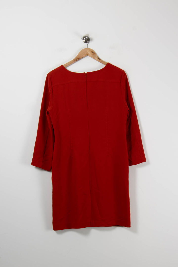 Robe Orange - Taille XL/42 de la marque La Fée Maraboutée | PARAD25219 - Vendu par Paradigme - Image 4