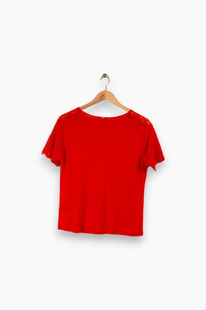 T-shirt orange/rouge - Taille S/36 de la marque IKKS | PARAD25245 - Vendu par Paradigme - Image 2