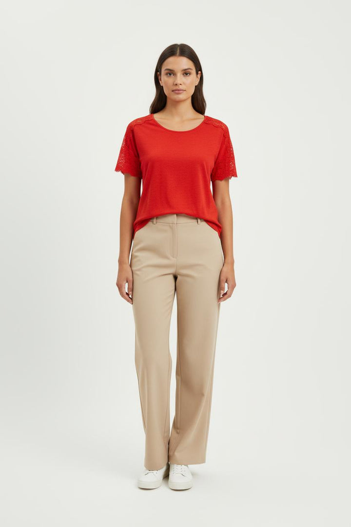 T-shirt orange/rouge - Taille S/36
