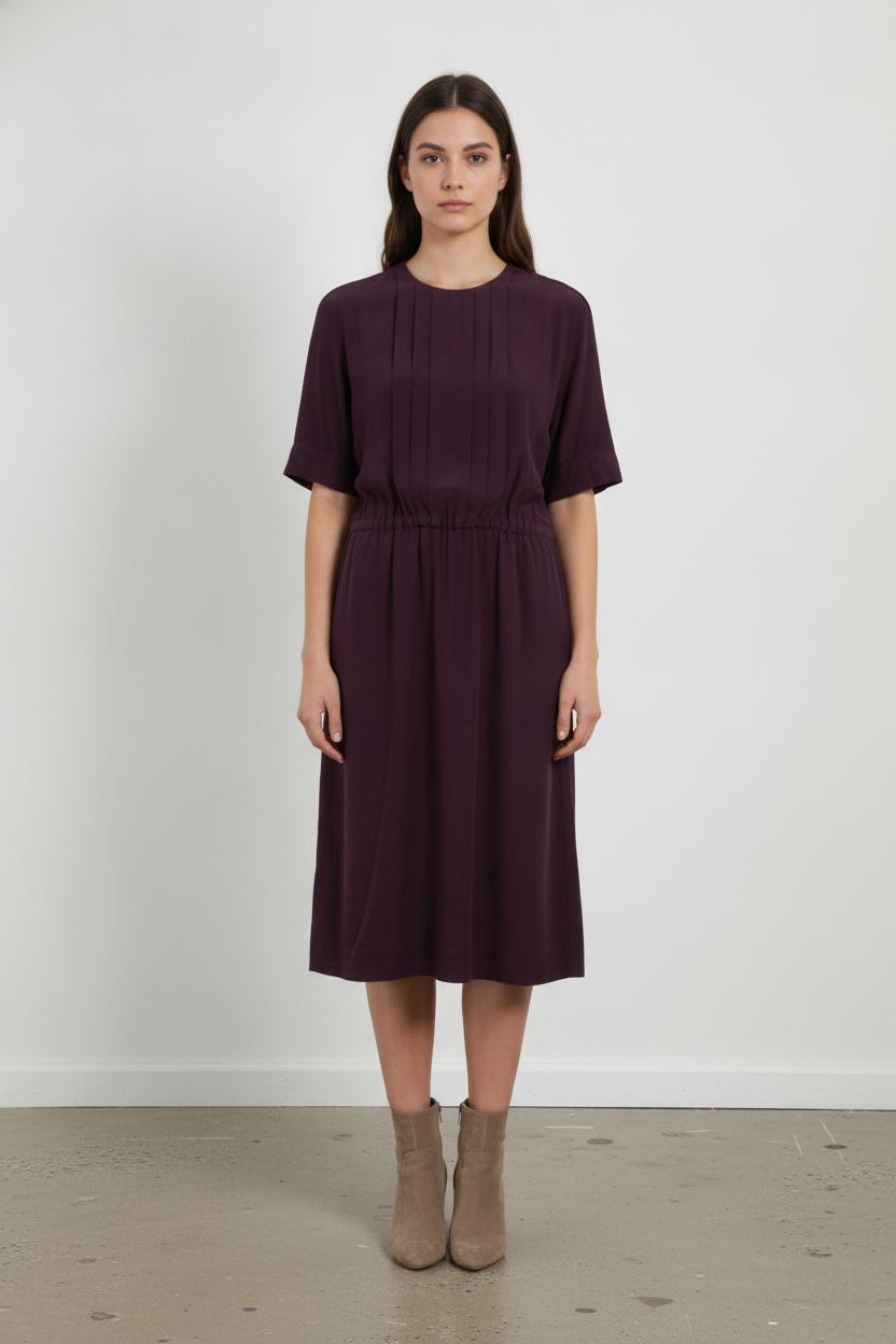 Robe Midi Violette - Taille S/36 de la marque Bimba y Lola | PARAD25254 - Vendu par Paradigme - Image 1