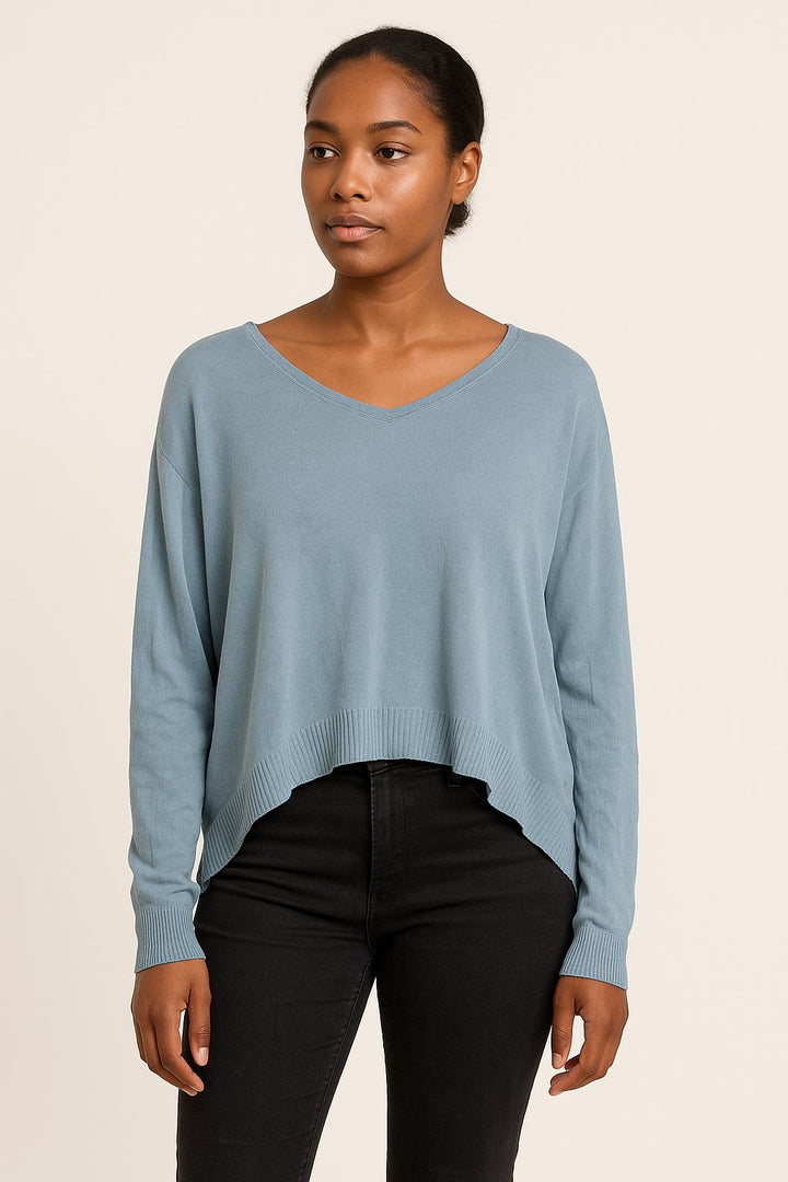 Pull Bleu - Taille XS/34 de la marque La Fée Maraboutée | PARAD25283 - Vendu par Paradigme - Image 1