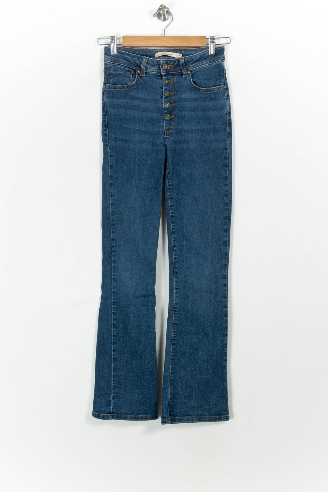 Jean Évasé Bleu - Taille S/36 de la marque La Fée Maraboutée | PARAD25300 - Vendu par Paradigme - Image 2