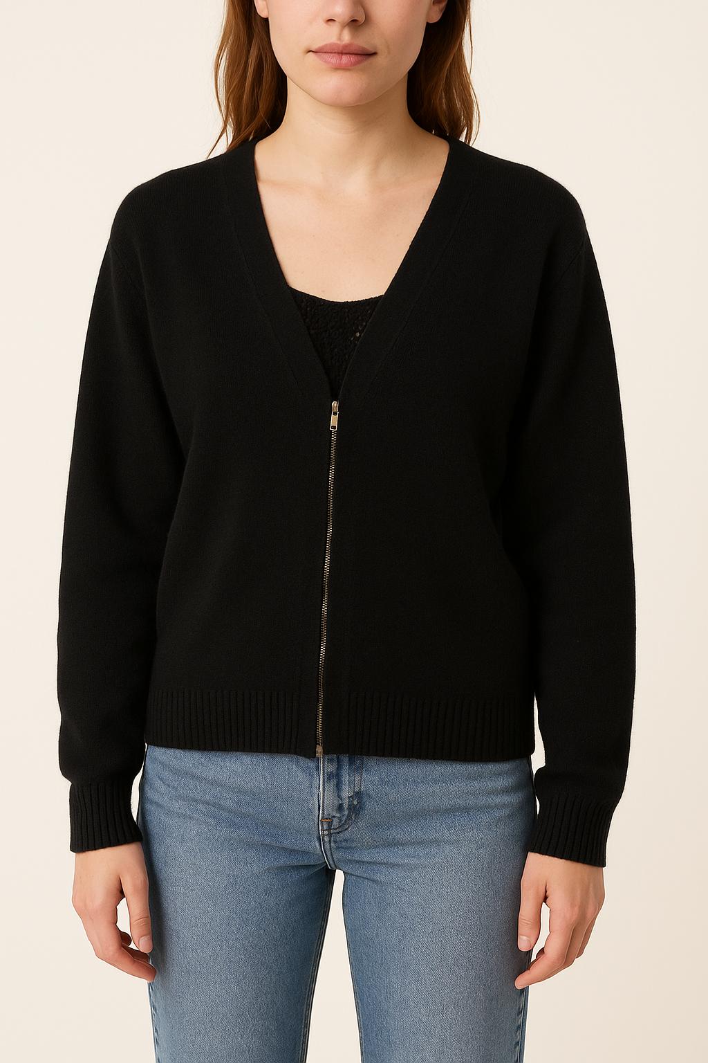 Cardigan Noir - Taille S/36 de la marque IKKS | PARAD25391 - Vendu par Paradigme - Image 1