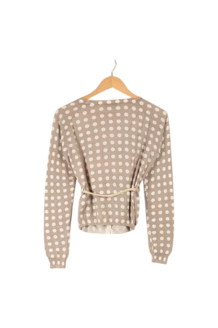 Pull gris à pois blancs - Taille S/36