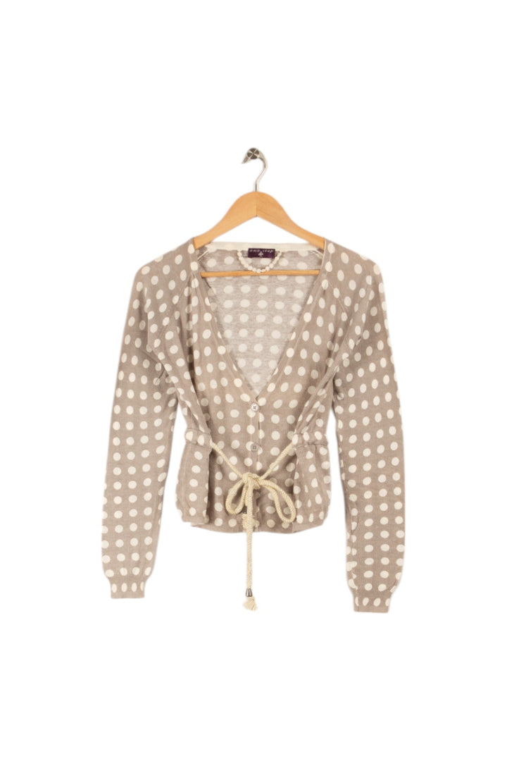 Pull gris à pois blancs - Taille S/36