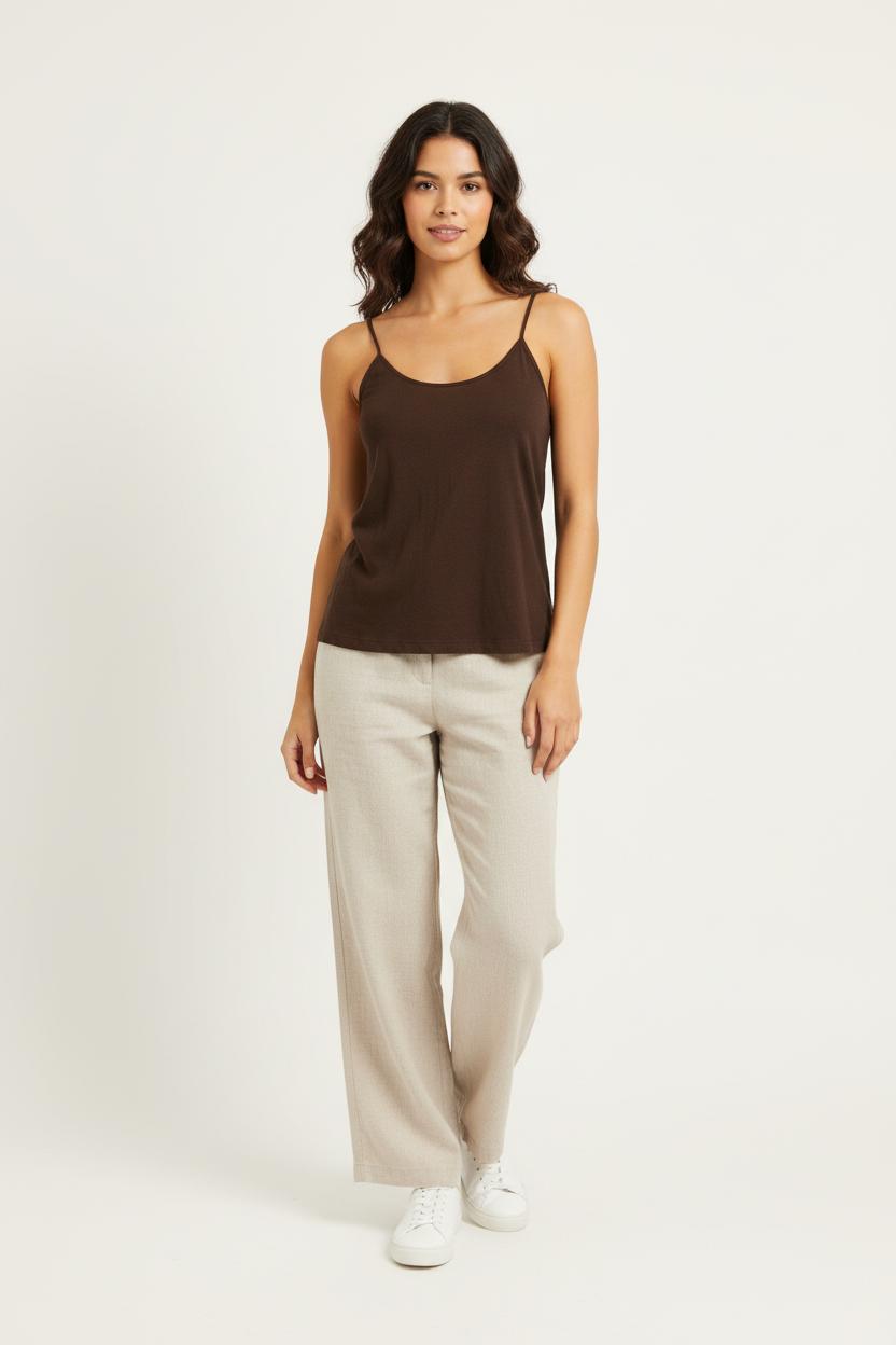 Top marron - Taille L/40