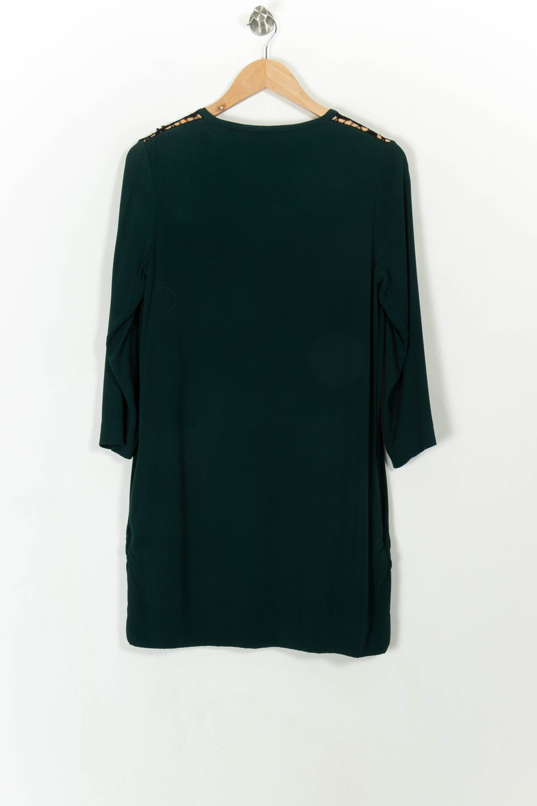 Robe Courte Verte et Noire - Taille S/36 de la marque Sandro | PARAD25440 - Vendu par Paradigme - Image 4