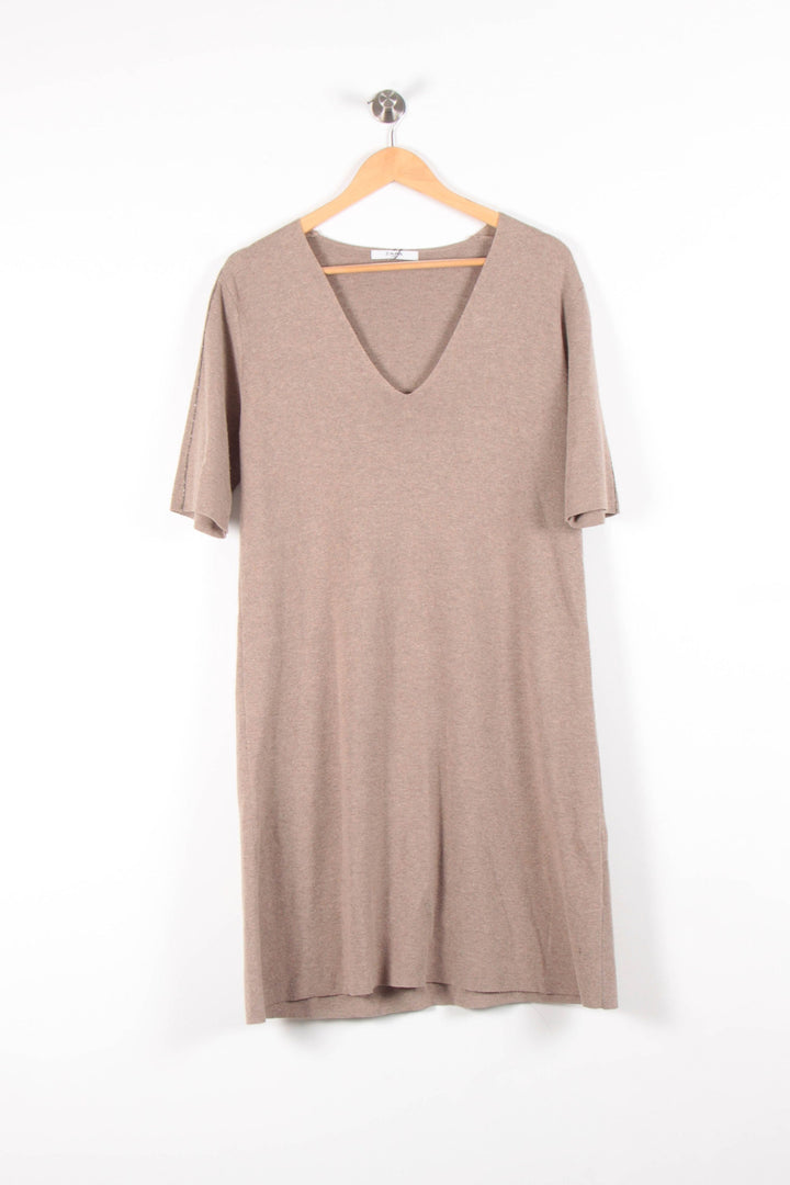 Robe Courte Marron - Taille L/40 de la marque ZAPA | PARAD25476 - Vendu par Paradigme - Image 2