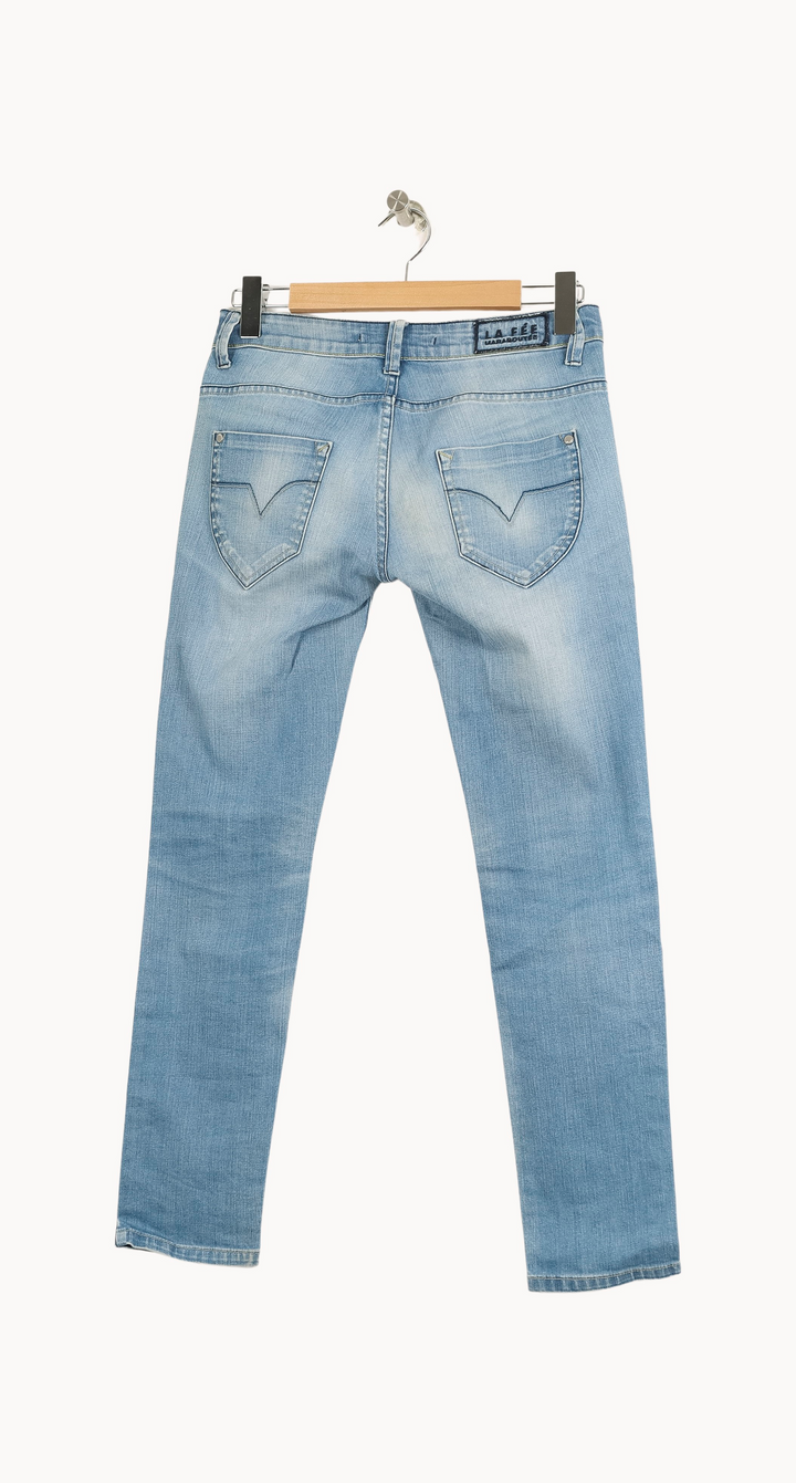 Jean Délavé Bleu - Taille L/40 de la marque La Fée Maraboutée | PARAD25511 - Vendu par Paradigme - Image 4