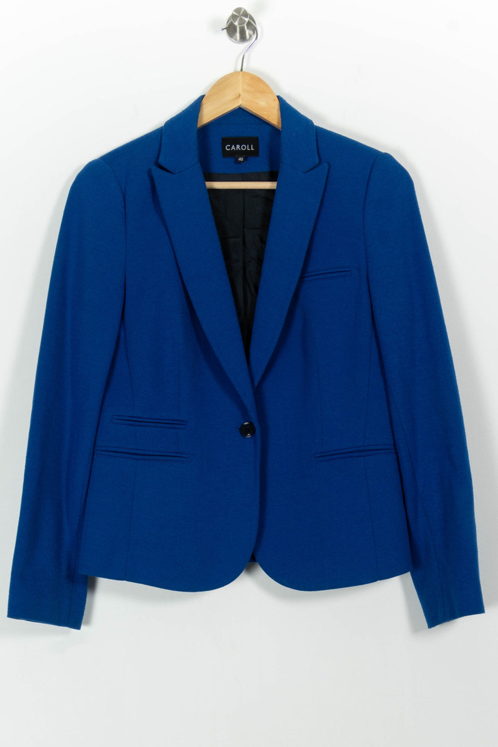Blazer Bleu - Taille L/40 de la marque Caroll | PARAD25516 - Vendu par Paradigme - Image 2