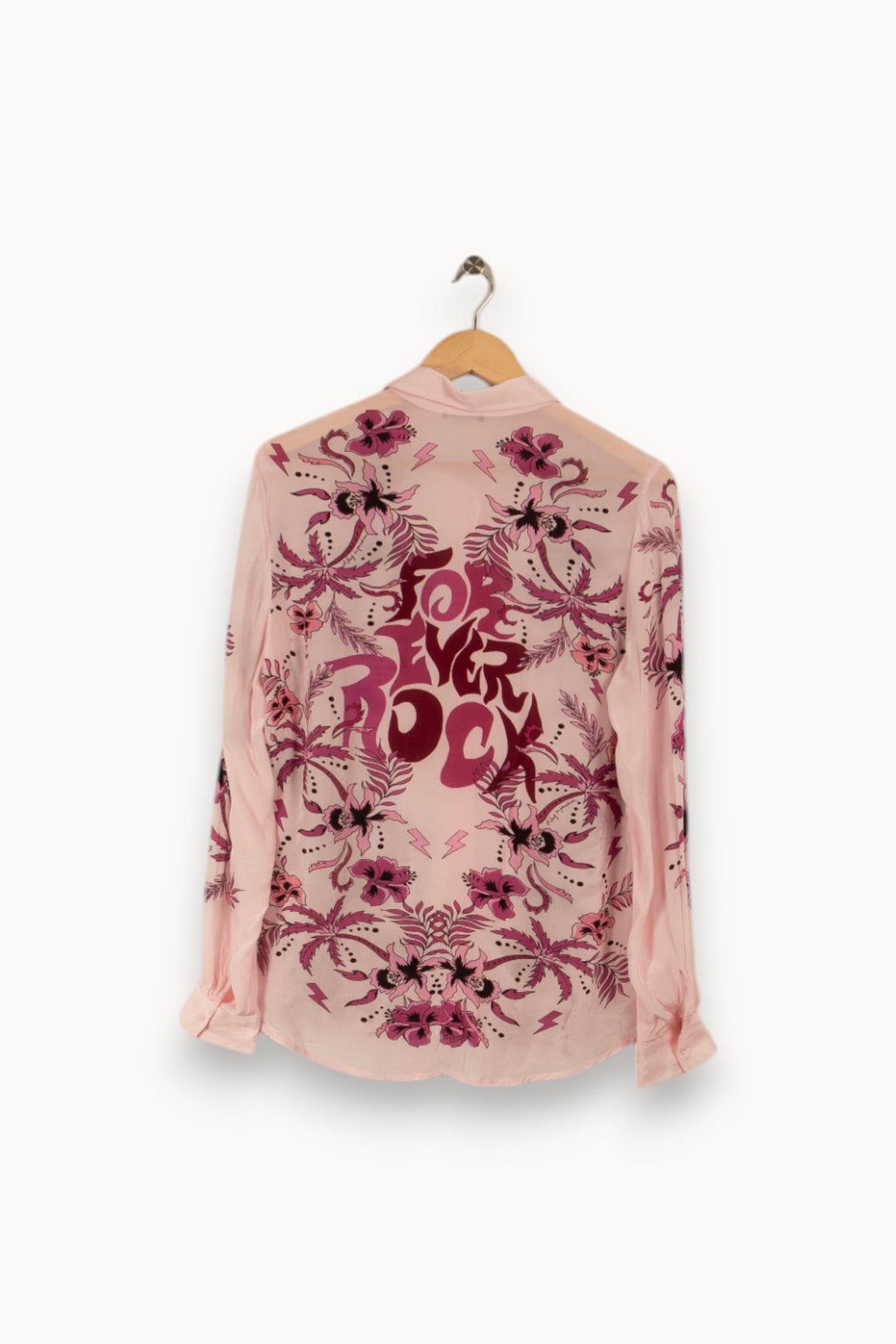 Chemise rose à motifs - Taille M/38