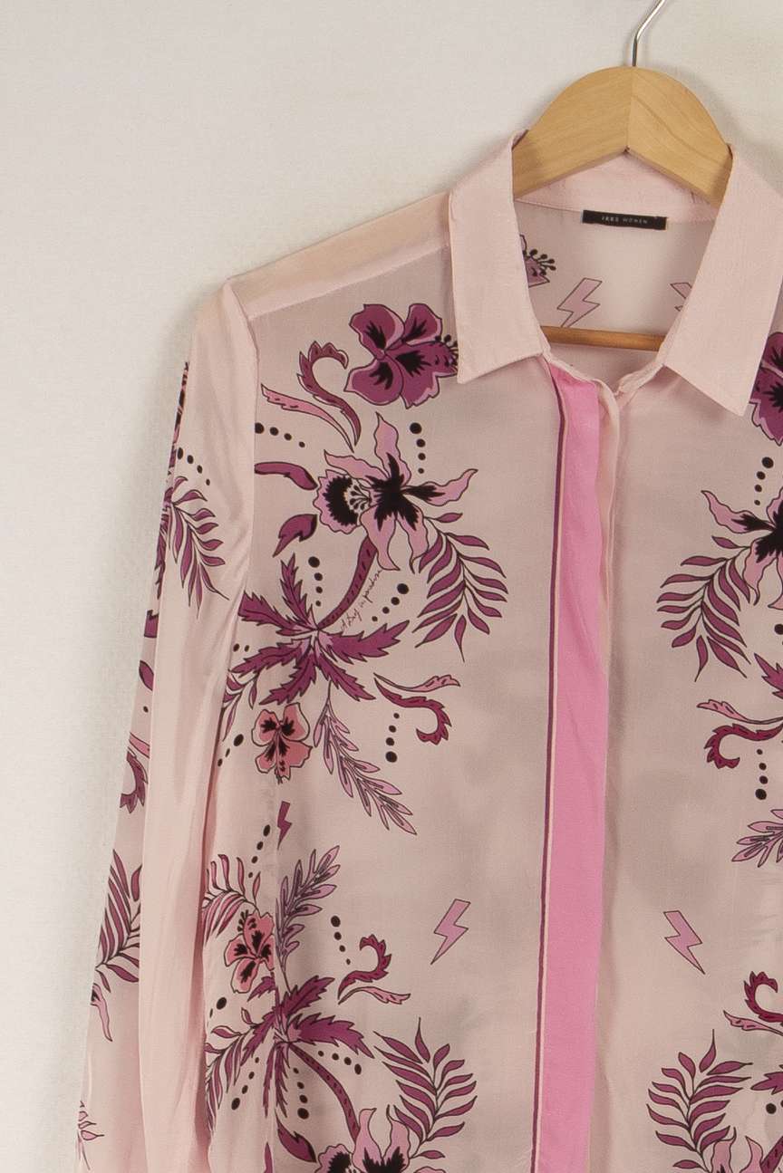 Chemise rose à motifs - Taille M/38