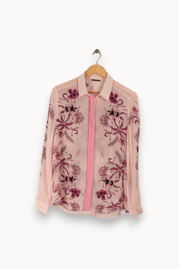 Chemise rose à motifs - Taille M/38