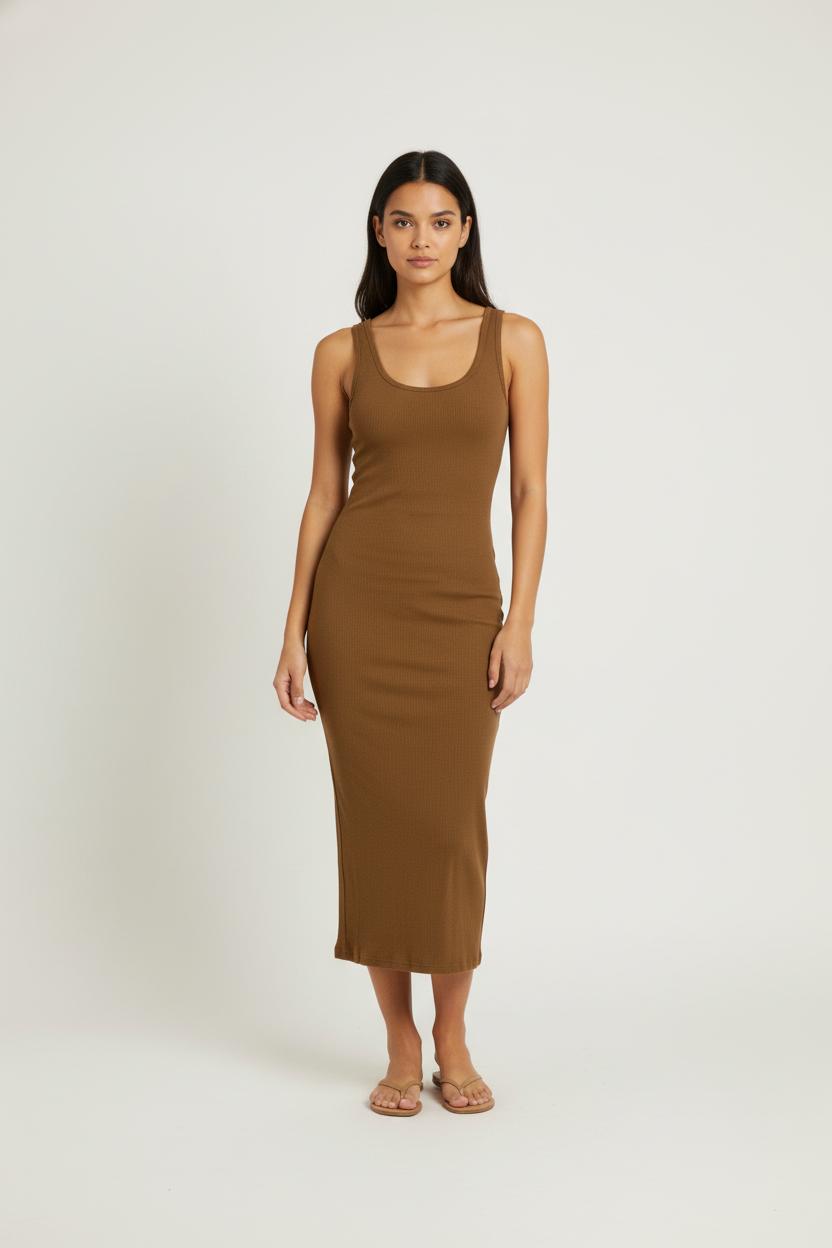 Robe débardeur marron - Taille S/36