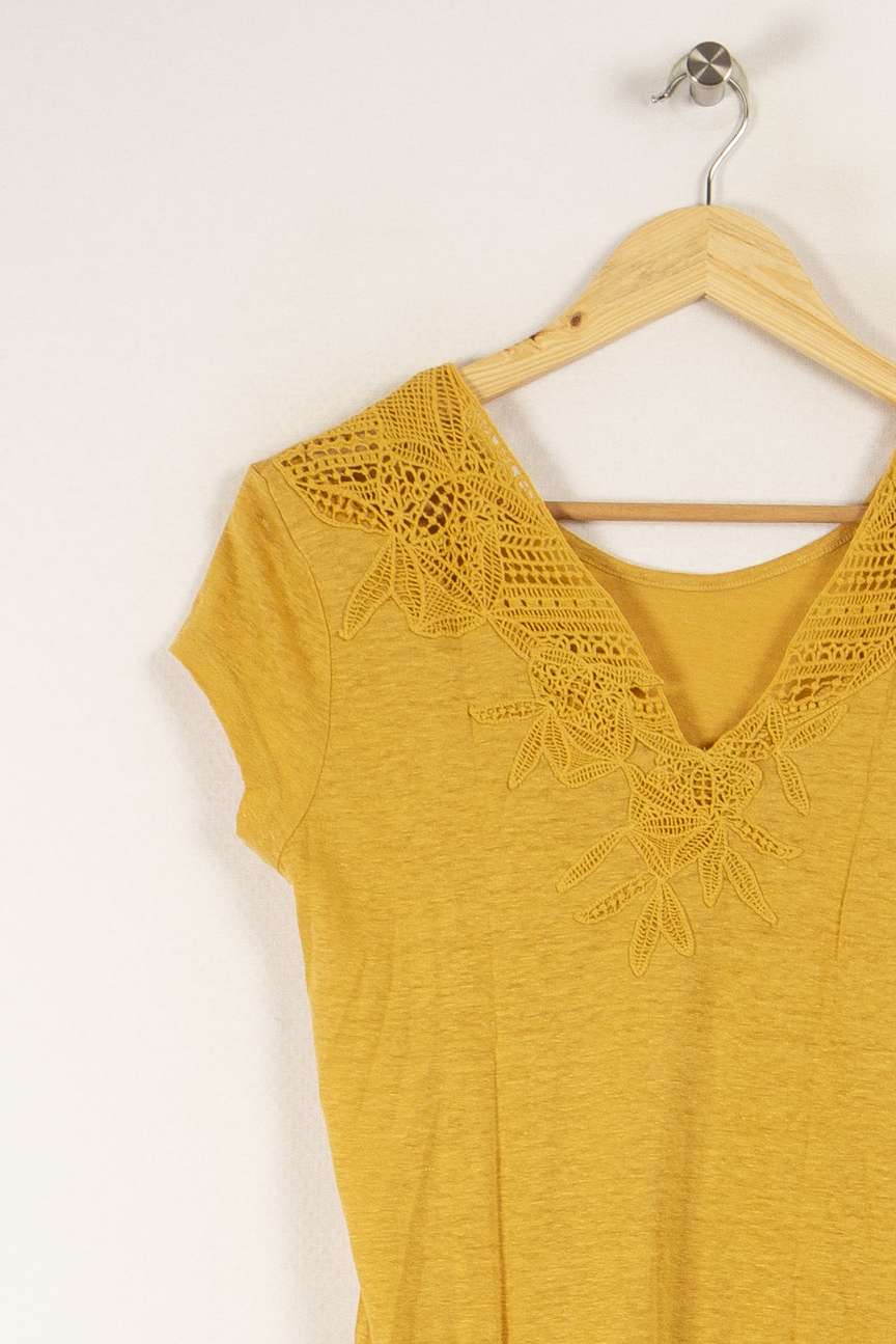 T-shirt Jaune - Taille XS/34