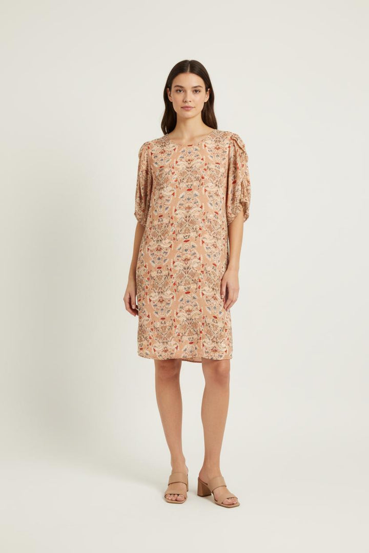 Robe rose fleurie - Taille S/36