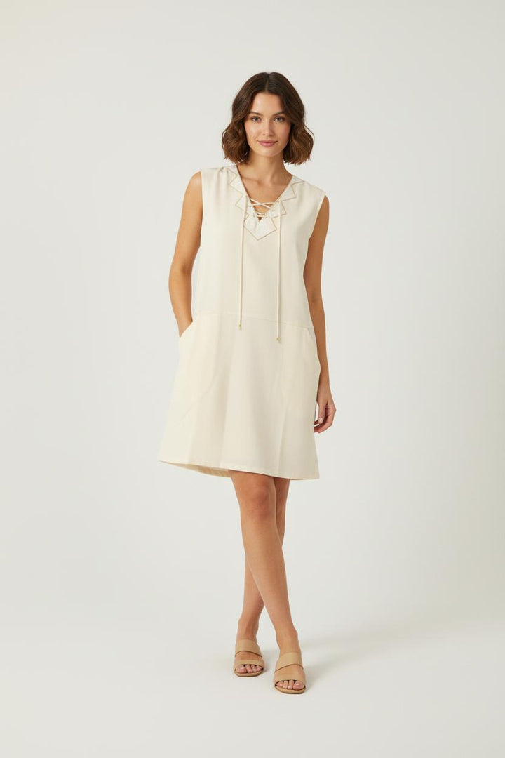 Robe beige avec détails - Taille L/40