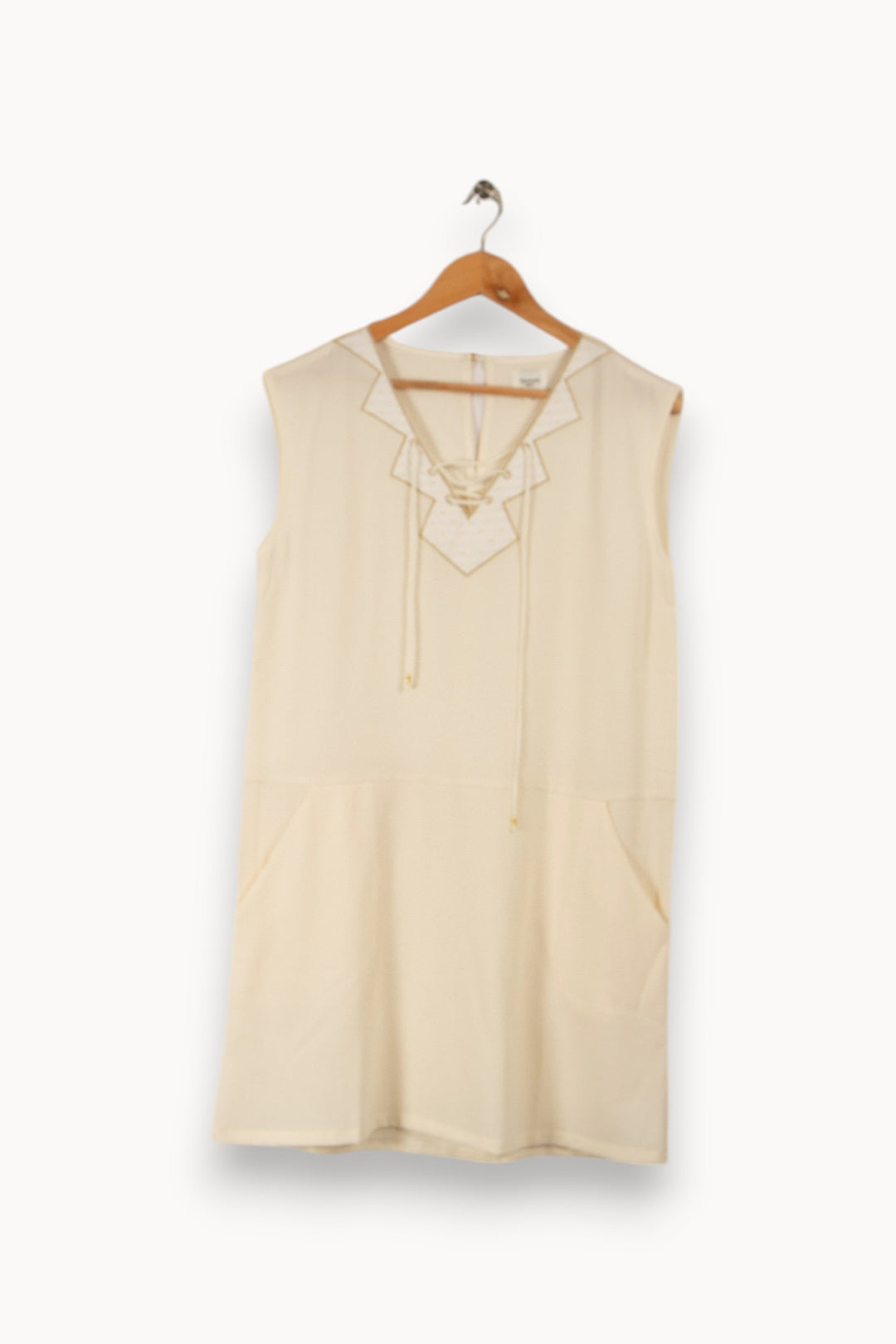 Robe beige avec détails - Taille S/36