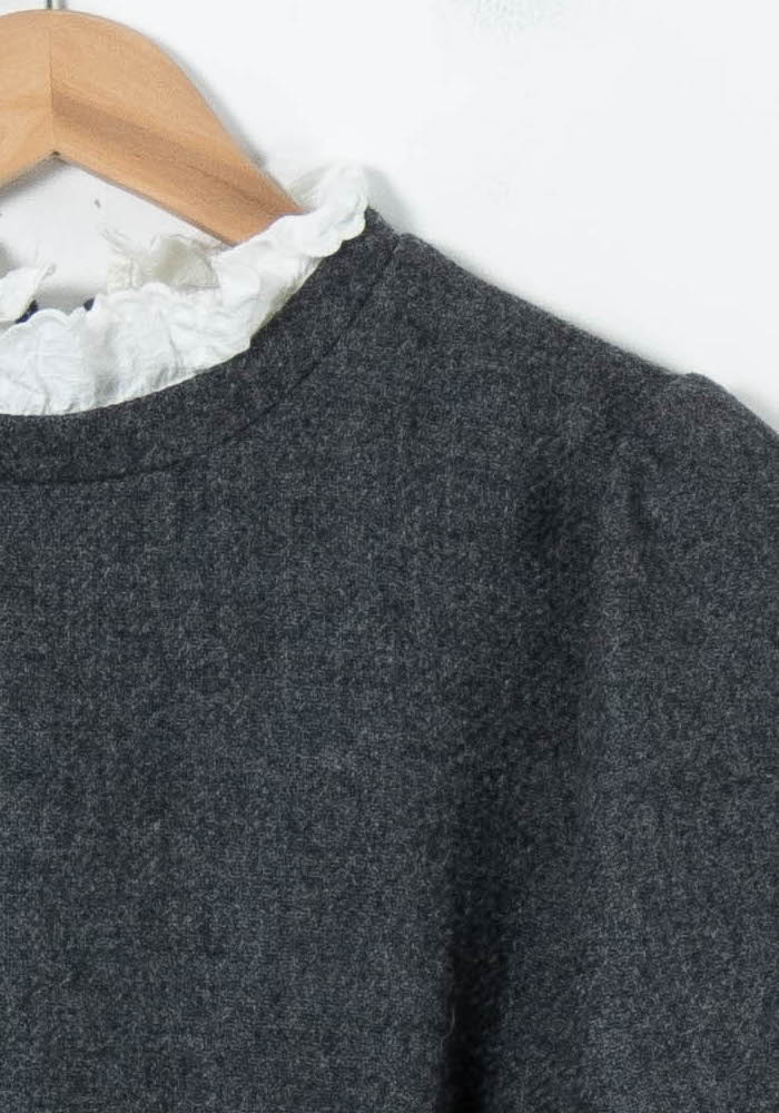 Robe Courte Grise - Taille L/40 de la marque Sézane | PARAD25682 - Vendu par Paradigme - Image 3