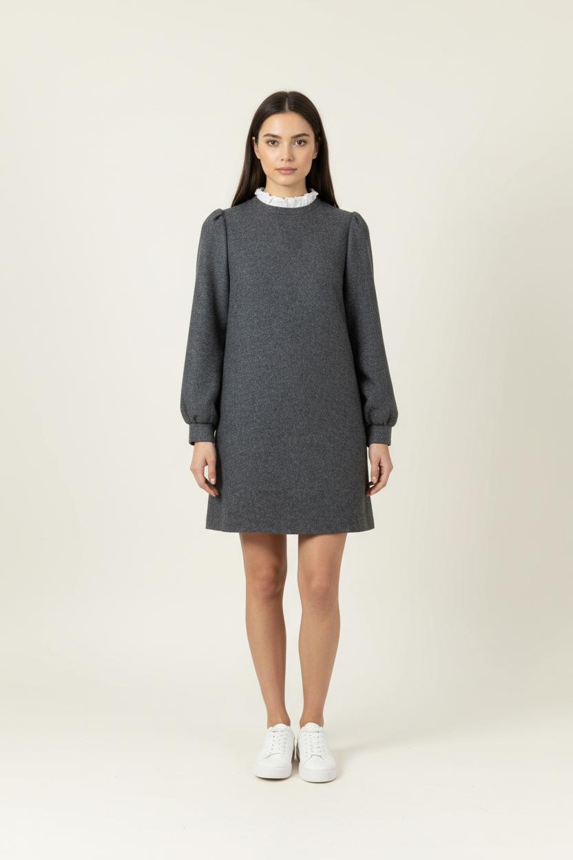 Robe Courte Grise - Taille L/40 de la marque Sézane | PARAD25682 - Vendu par Paradigme - Image 1