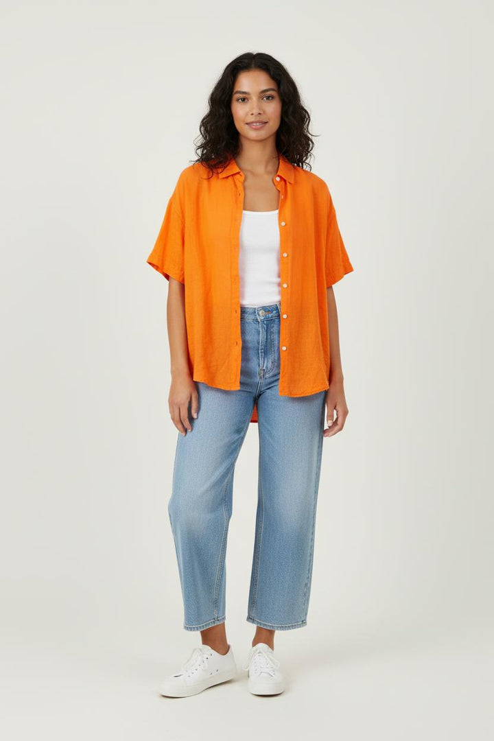 Chemise orange - Taille XS/34