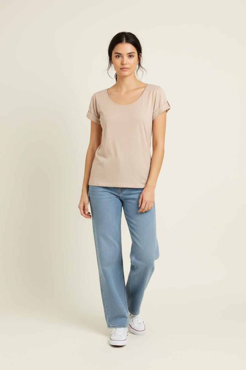 T-shirt beige - Taille M/38