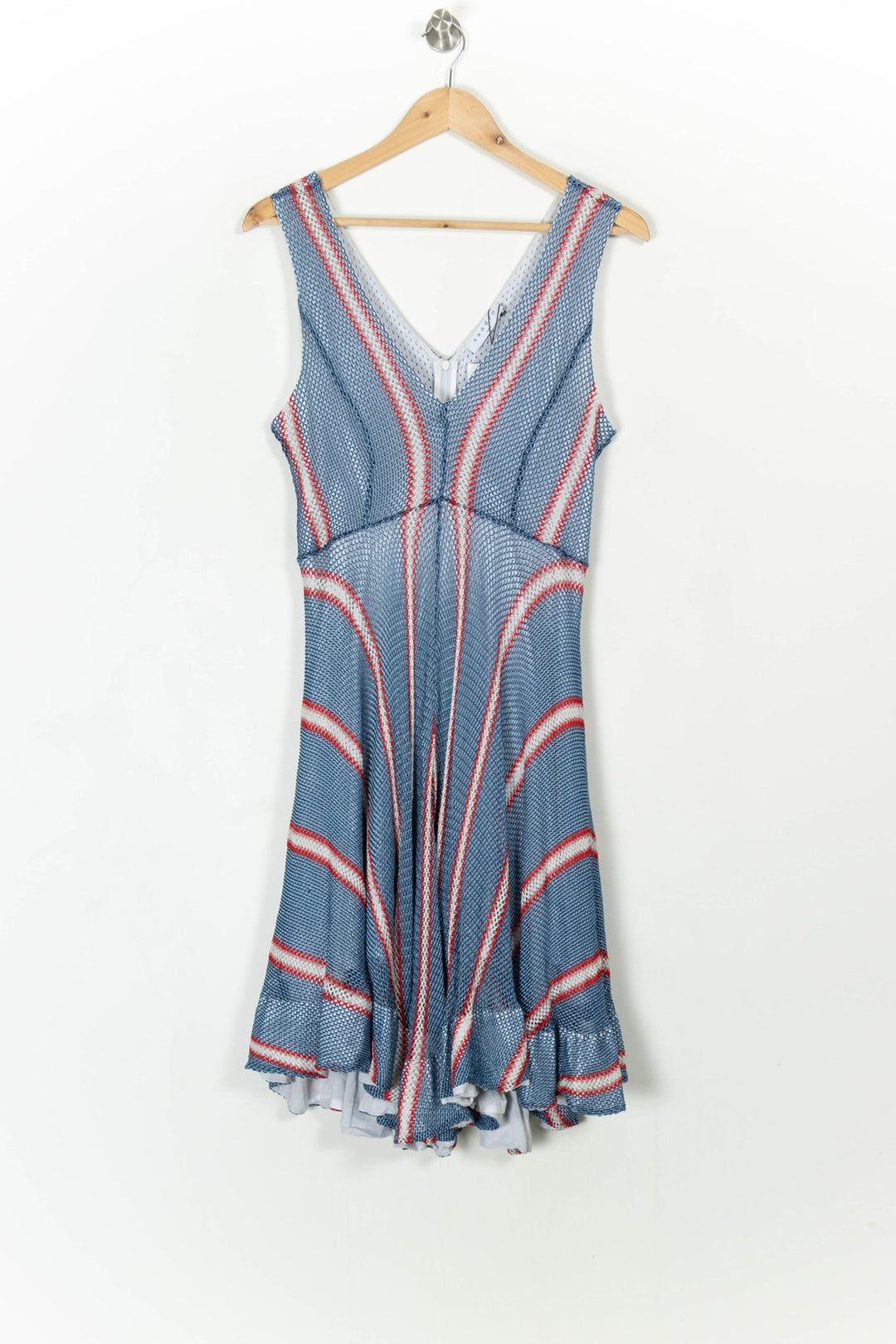 Robe Midi Bleue et Rouge - Taille L/40 de la marque Sandro | PARAD25760 - Vendu par Paradigme - Image 2