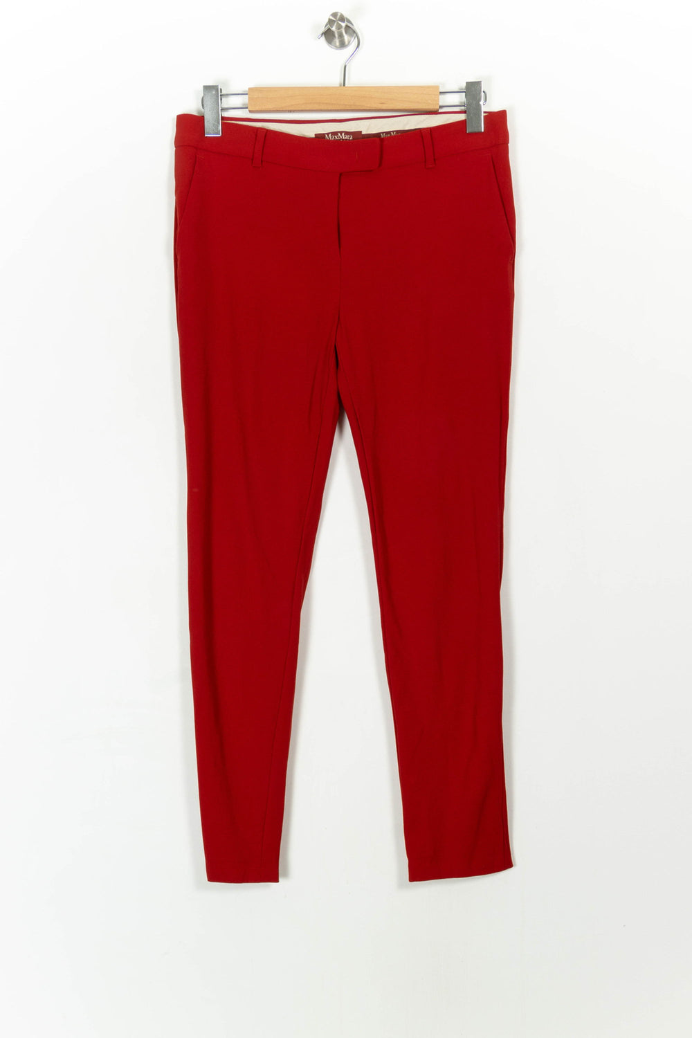 Pantalon Rouge - Taille M/38 de la marque Max Mara | PARAD25793 - Vendu par Paradigme - Image 2