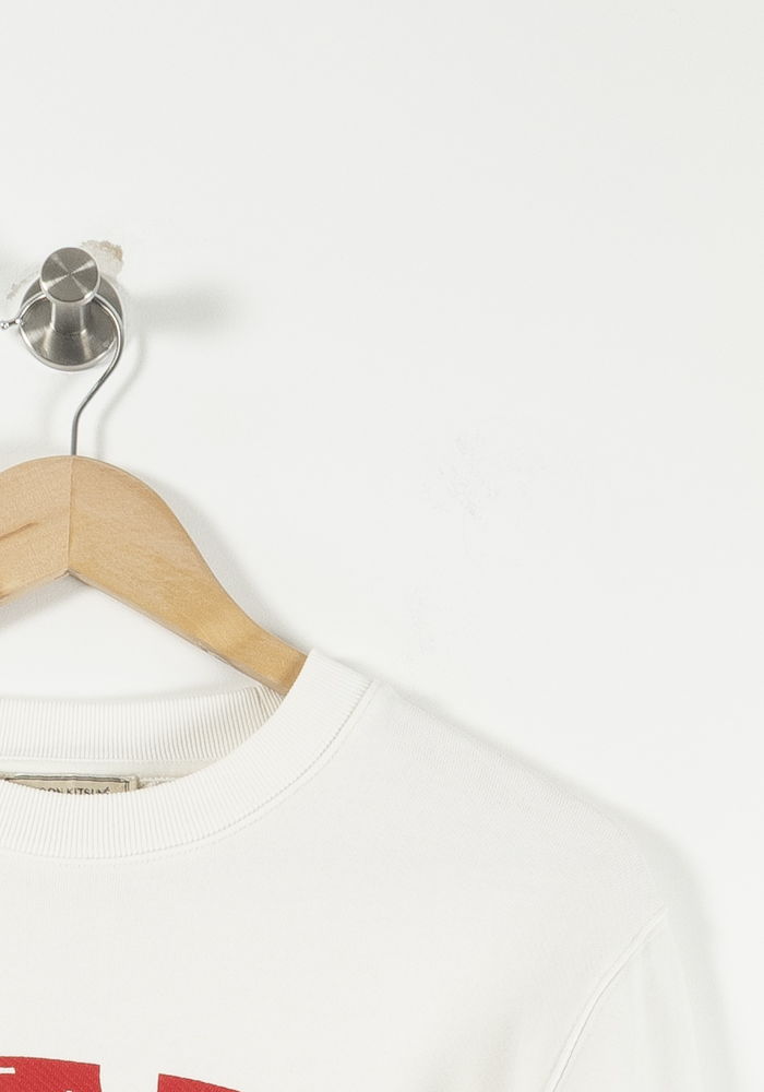 Sweat-shirt Blanc et Rouge - Taille L/40 de la marque Maison Kitsuné | PARAD25796 - Vendu par Paradigme - Image 3