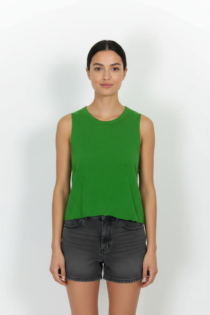 Débardeur Vert - Taille S/36 de la marque American Vintage | PARAD25802 - Vendu par Paradigme - Image 1
