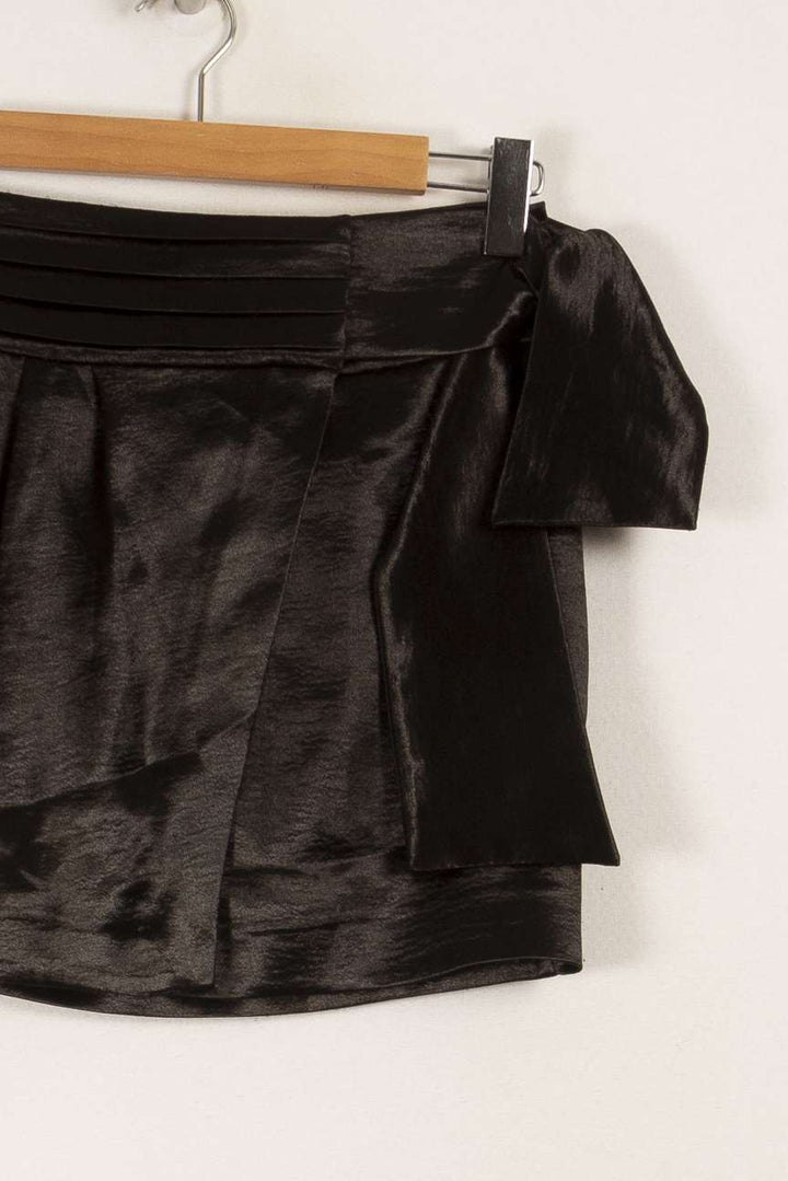 Jupe noire satinée - Taille S/36