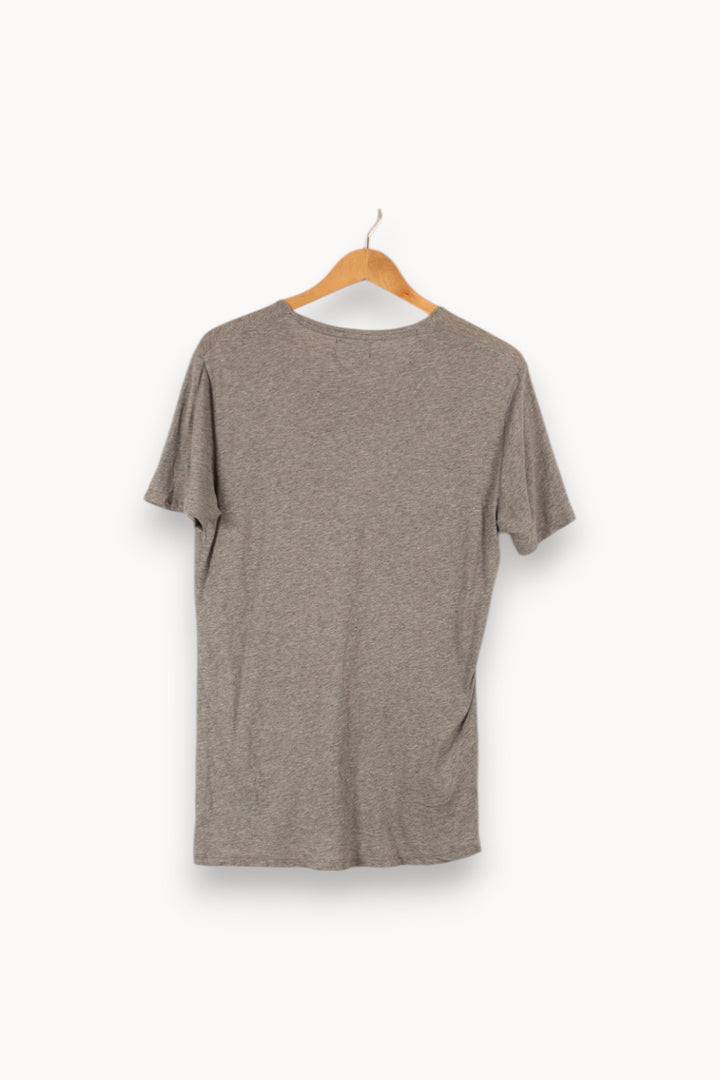 T-shirt gris avec photo - Taille S/36