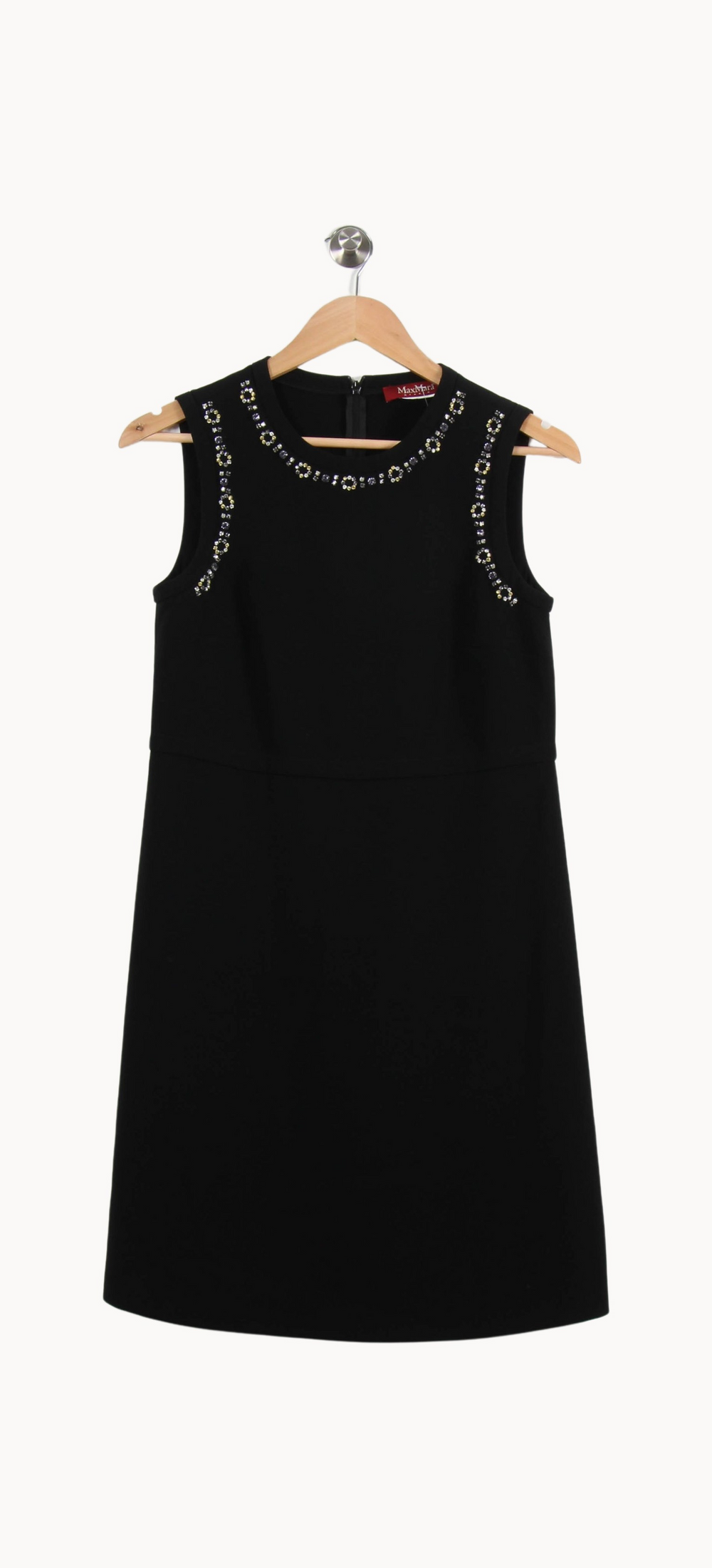 Robe Sans Manches Noire - Taille M/38 de la marque Max Mara | PARAD25846 - Vendu par Paradigme - Image 2