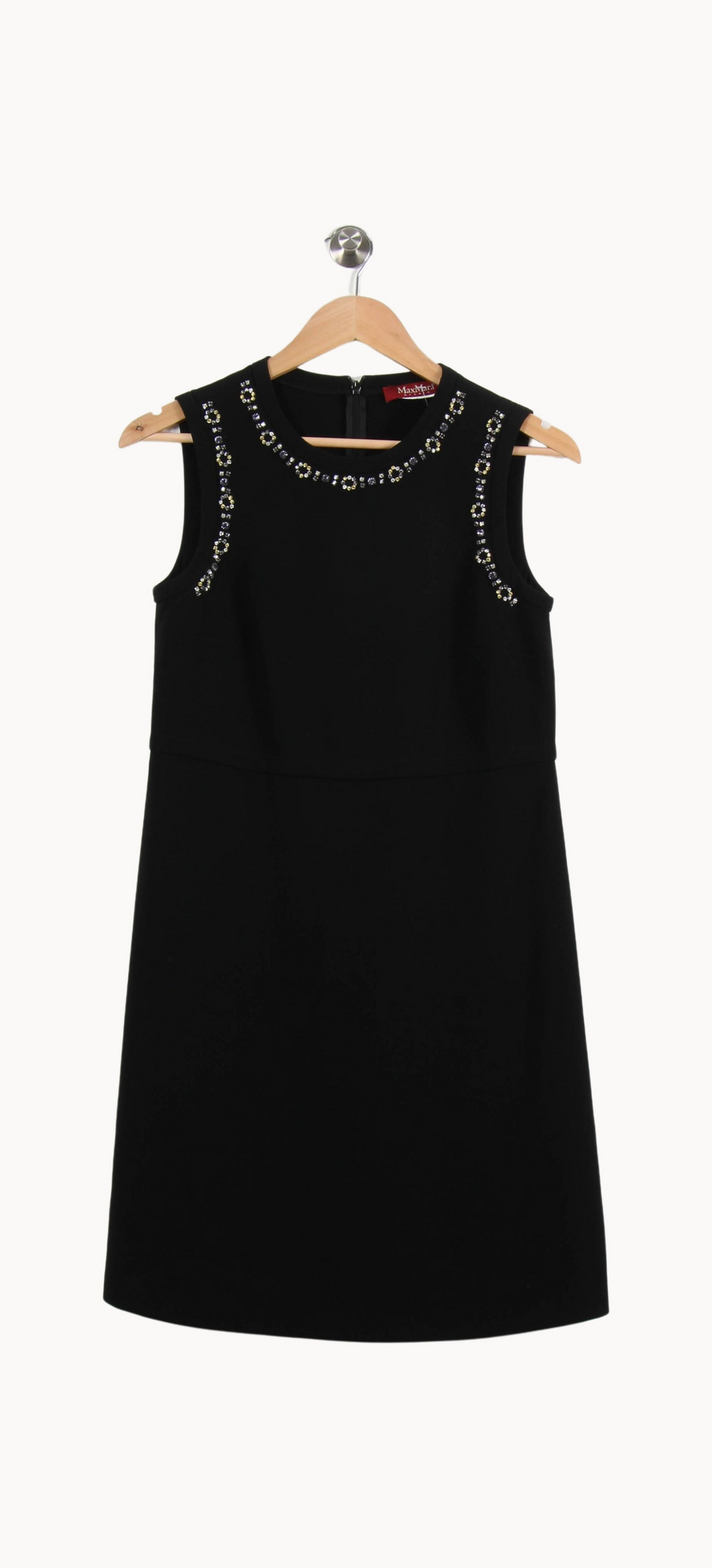 Robe Sans Manches Noire - Taille M/38 de la marque Max Mara | PARAD25846 - Vendu par Paradigme - Image 2