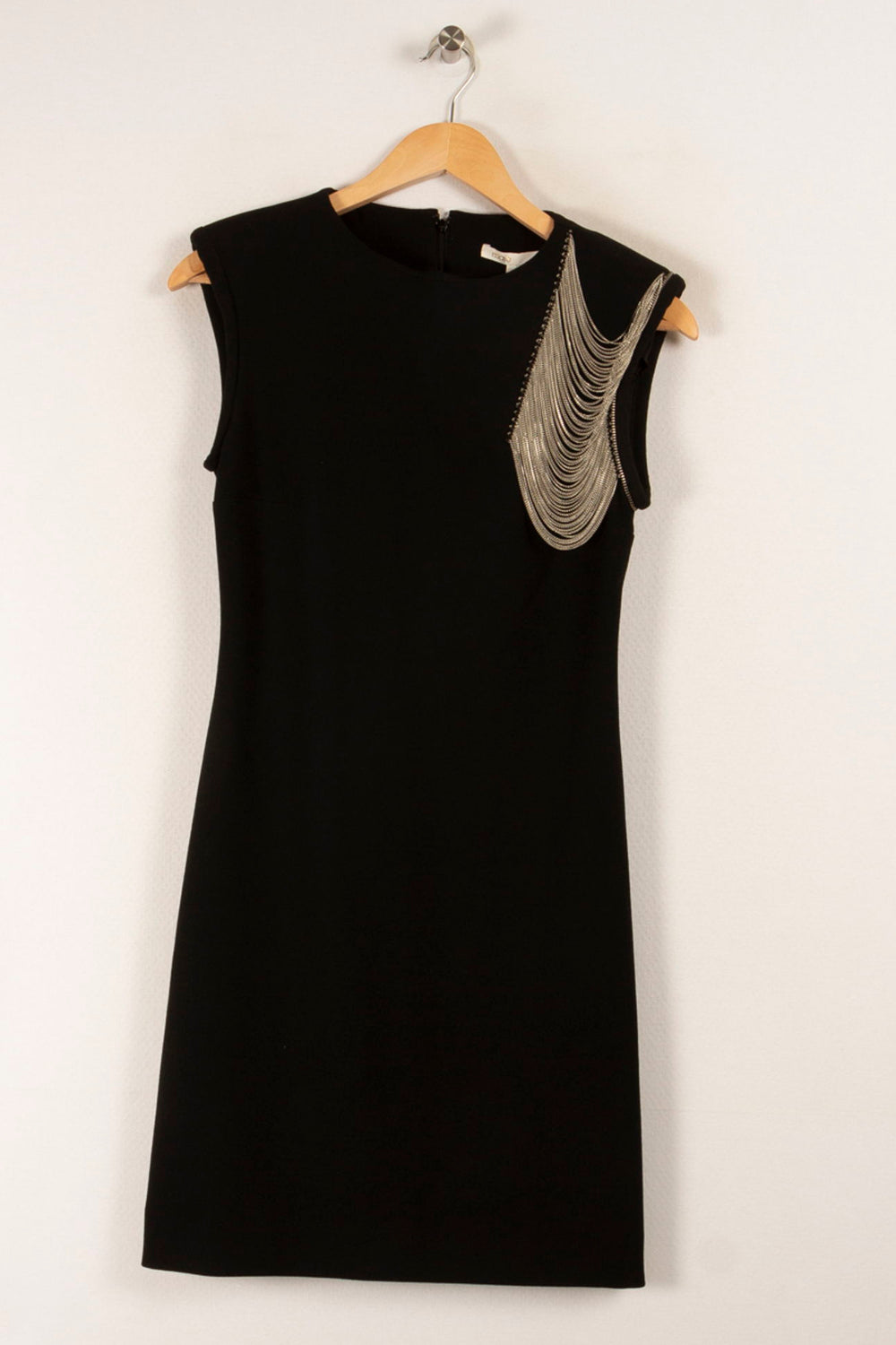 Robe Midi Noire - Taille S/36 de la marque Maje | PARAD25852 - Vendu par Paradigme - Image 2