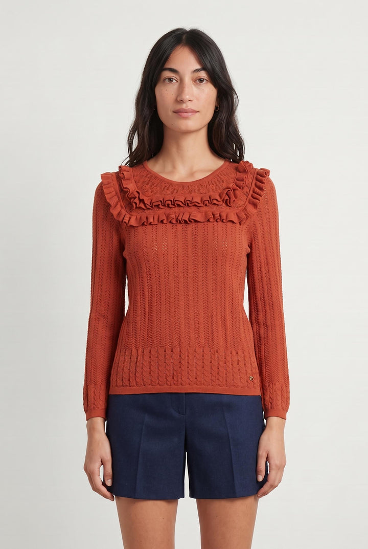 Pull Rouge - Taille S/36 de la marque Des petits hauts | PARAD25855 - Vendu par Paradigme - Image 1