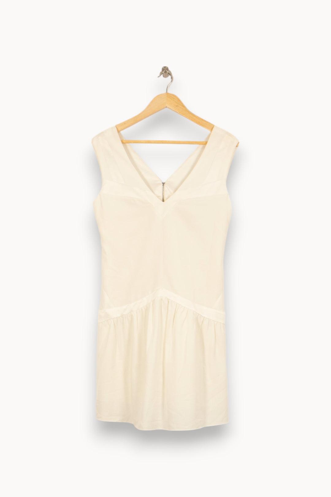 Robe Courte Blanche - Taille L/40 de la marque Sandro | PARAD25863 - Vendu par Paradigme - Image 2