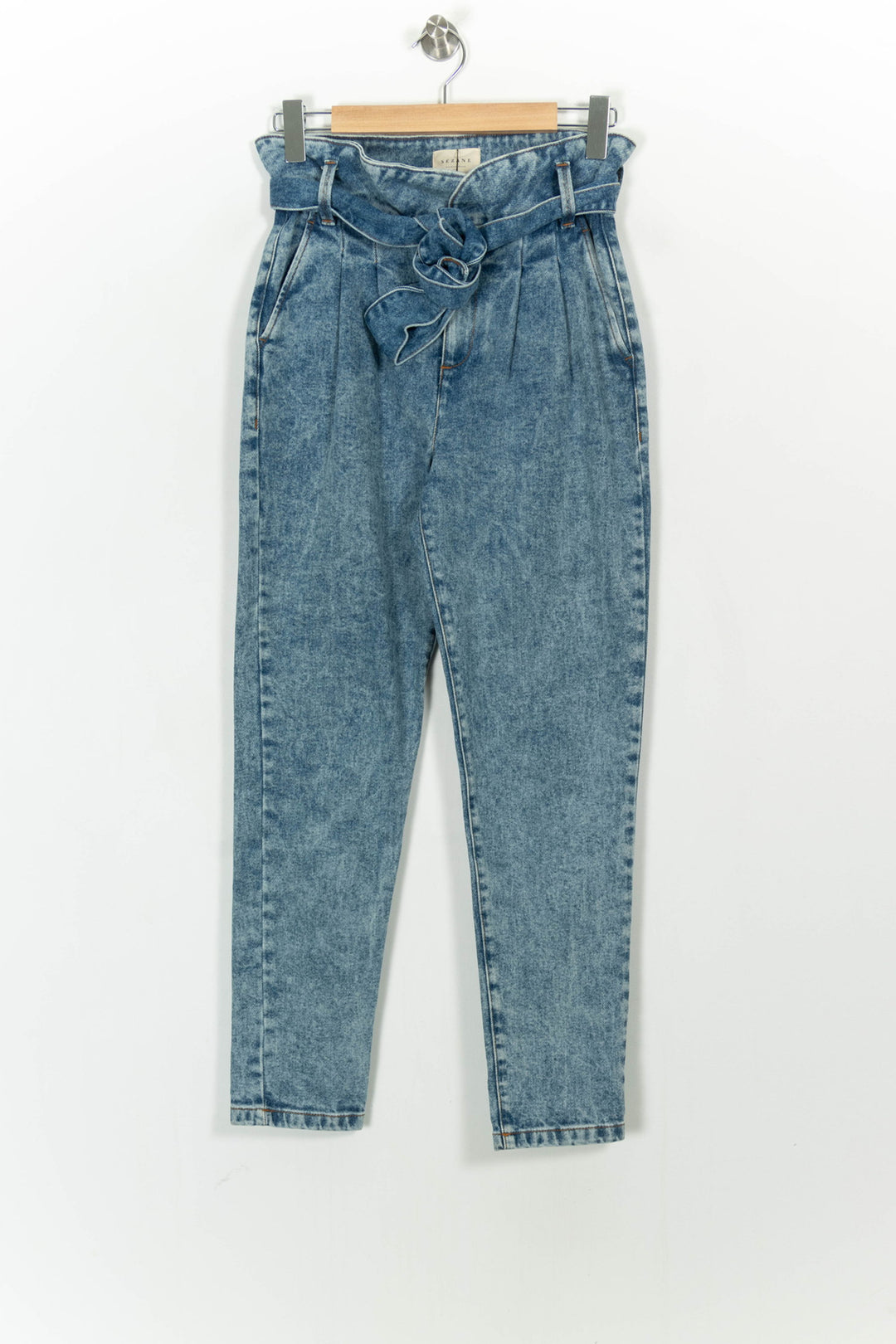 Jean Taille Haute Bleu - Taille XS/34 de la marque Sézane | PARAD25865 - Vendu par Paradigme - Image 2