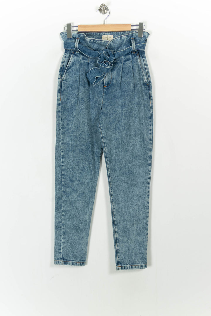 Jean Taille Haute Bleu - Taille XS/34 de la marque Sézane | PARAD25865 - Vendu par Paradigme - Image 2