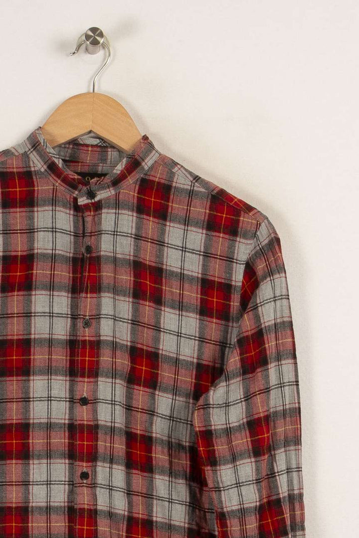 Chemise rouge et grise à carreaux - Taille S/36