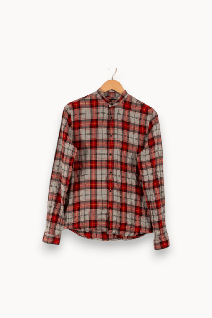 Chemise rouge et grise à carreaux - Taille S/36