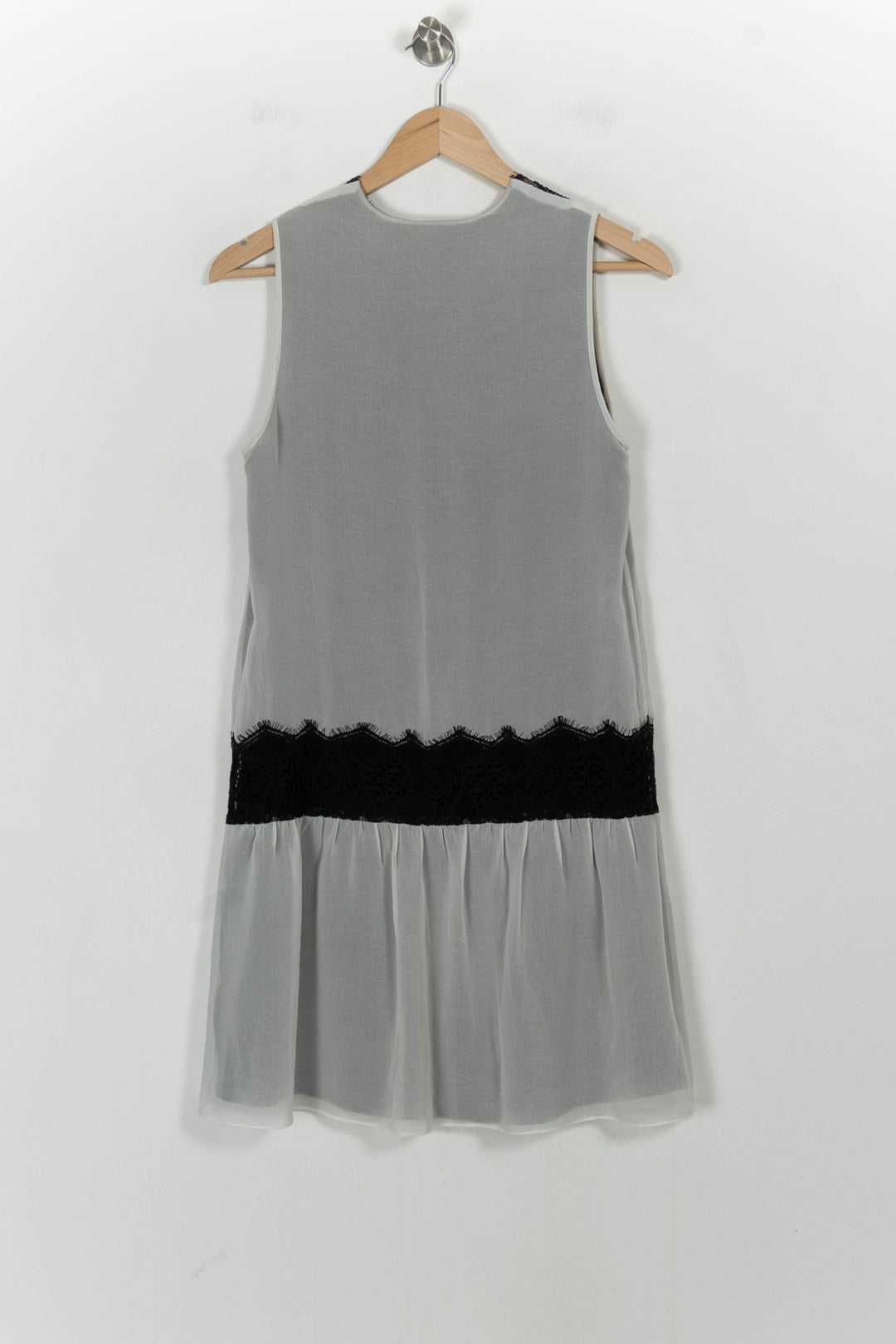Robe Courte Noire et Grise - Taille M/38 de la marque Sandro | PARAD25882 - Vendu par Paradigme - Image 4