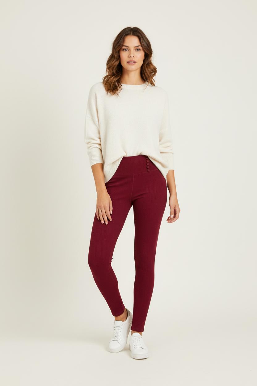 Legging bordeaux - Taille S/36