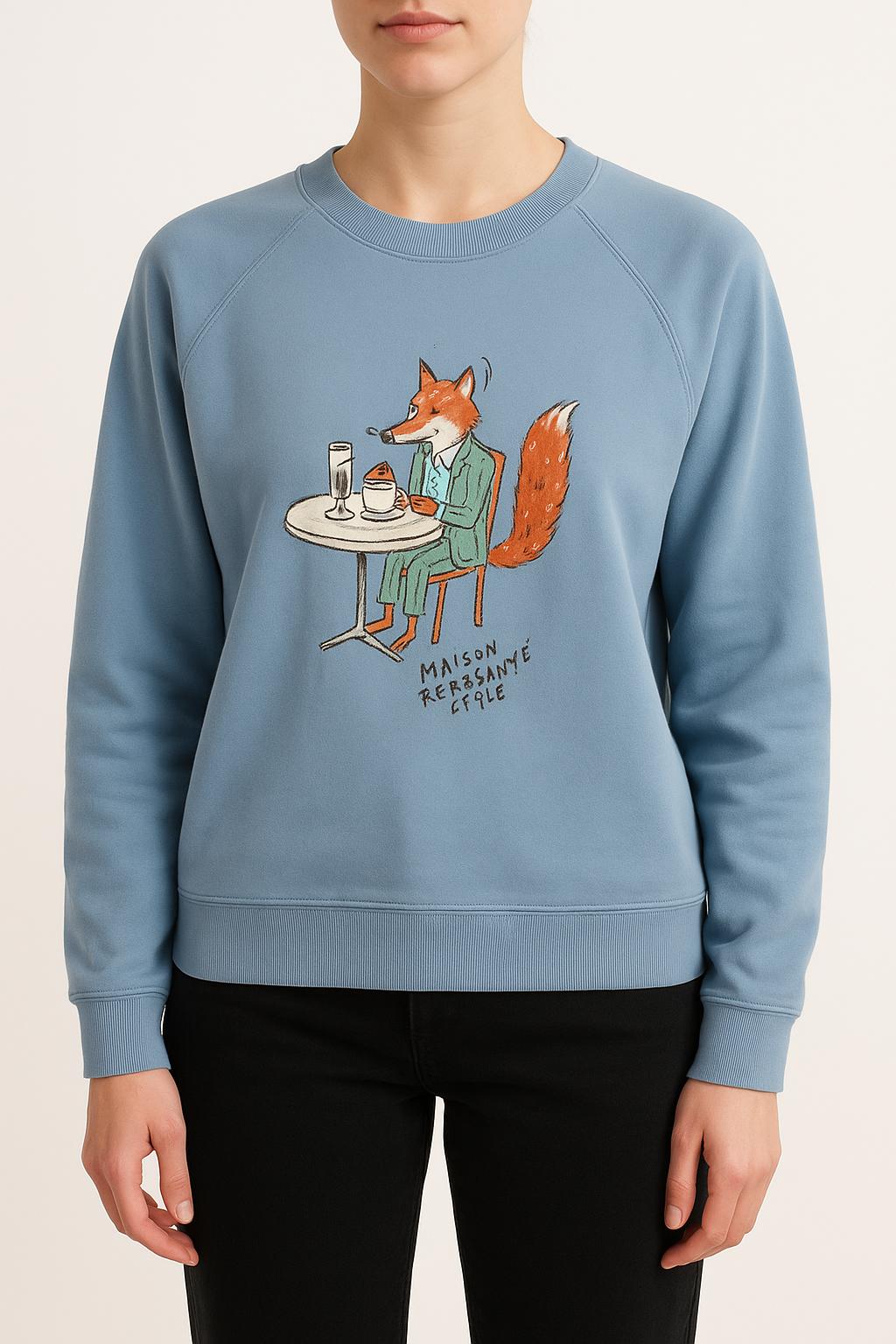 Sweat Bleu - Taille M/38 de la marque Maison Kitsuné | PARAD25934 - Vendu par Paradigme - Image 1