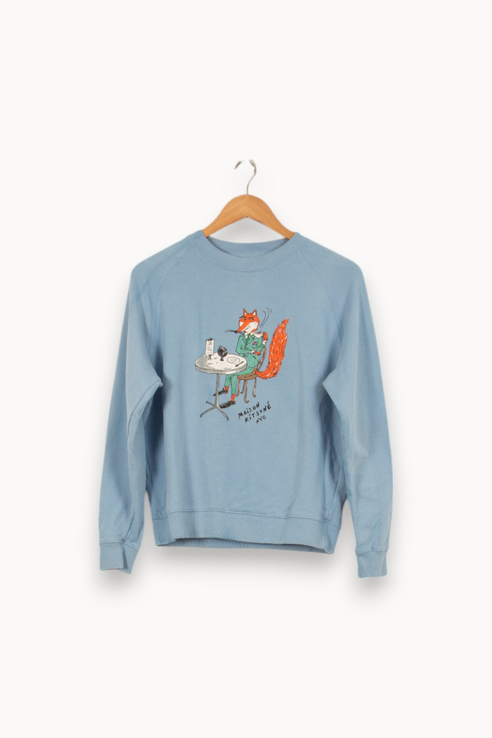 Sweat Bleu - Taille M/38 de la marque Maison Kitsuné | PARAD25934 - Vendu par Paradigme - Image 2