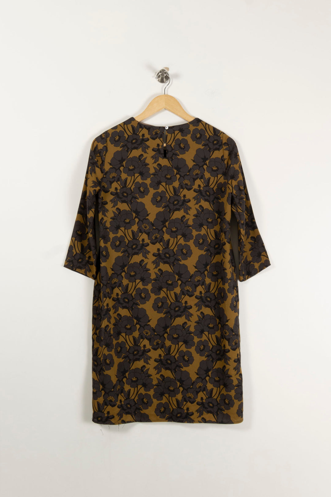 Robe Moutarde et Noire - Taille S/36 de la marque La Fée Maraboutée | PARAD25965 - Vendu par Paradigme - Image 4