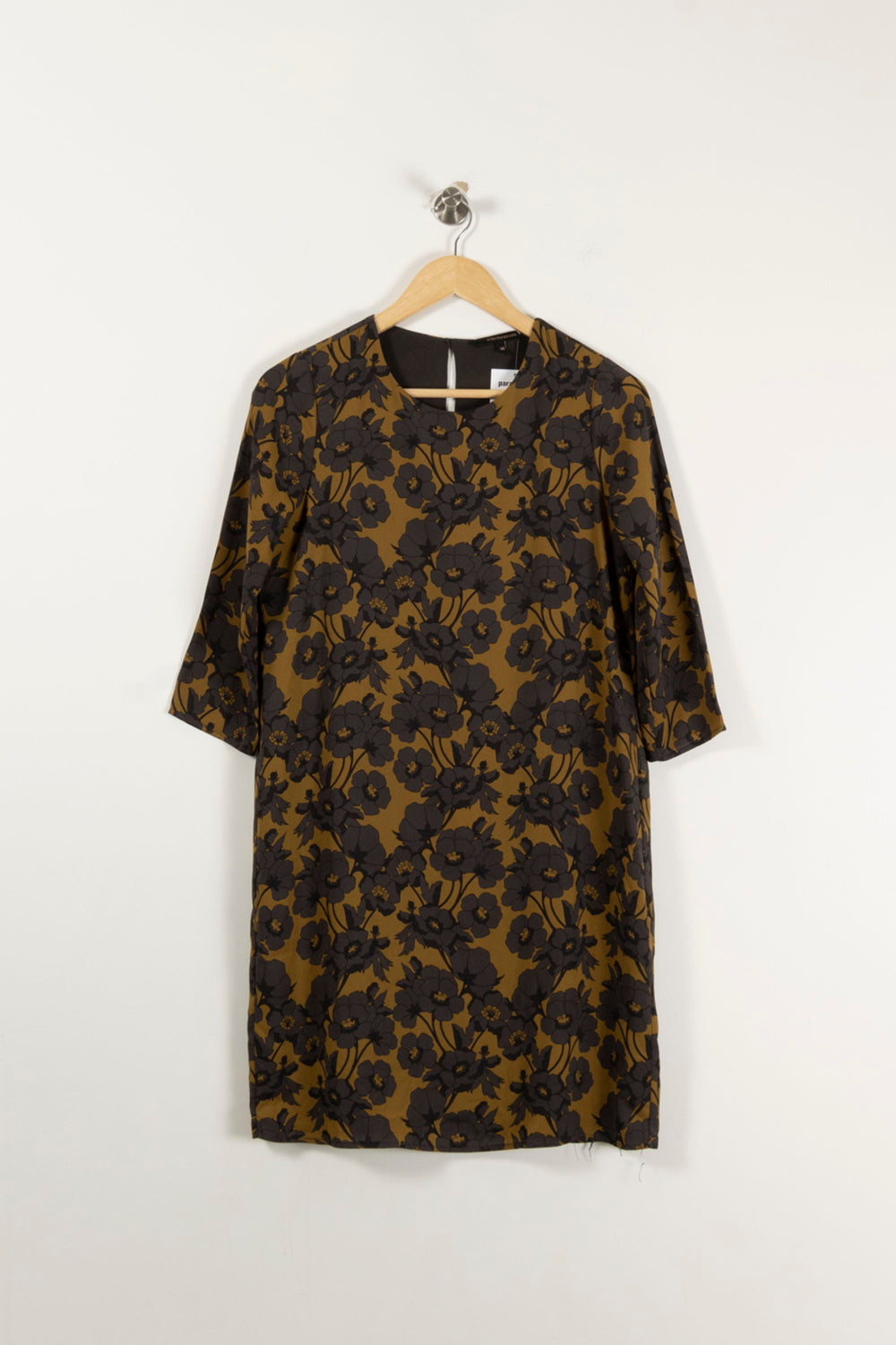 Robe Moutarde et Noire - Taille S/36 de la marque La Fée Maraboutée | PARAD25965 - Vendu par Paradigme - Image 2