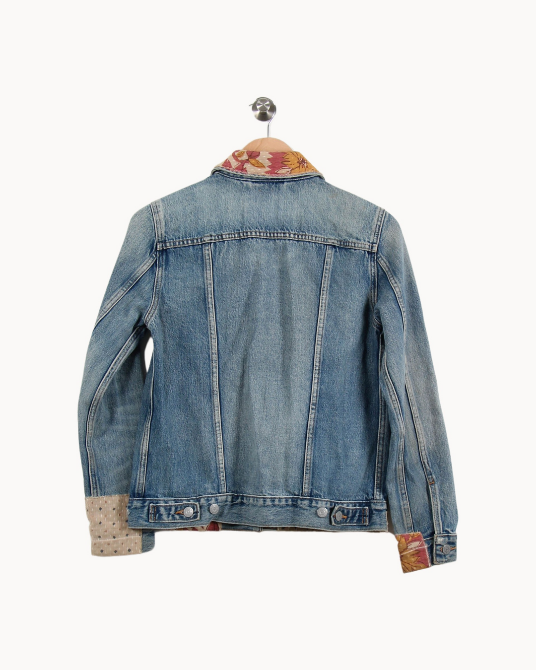 Veste en jean Bleu et Beige - Taille S/36 de la marque Levi's | PARAD25977 - Vendu par Paradigme - Image 4