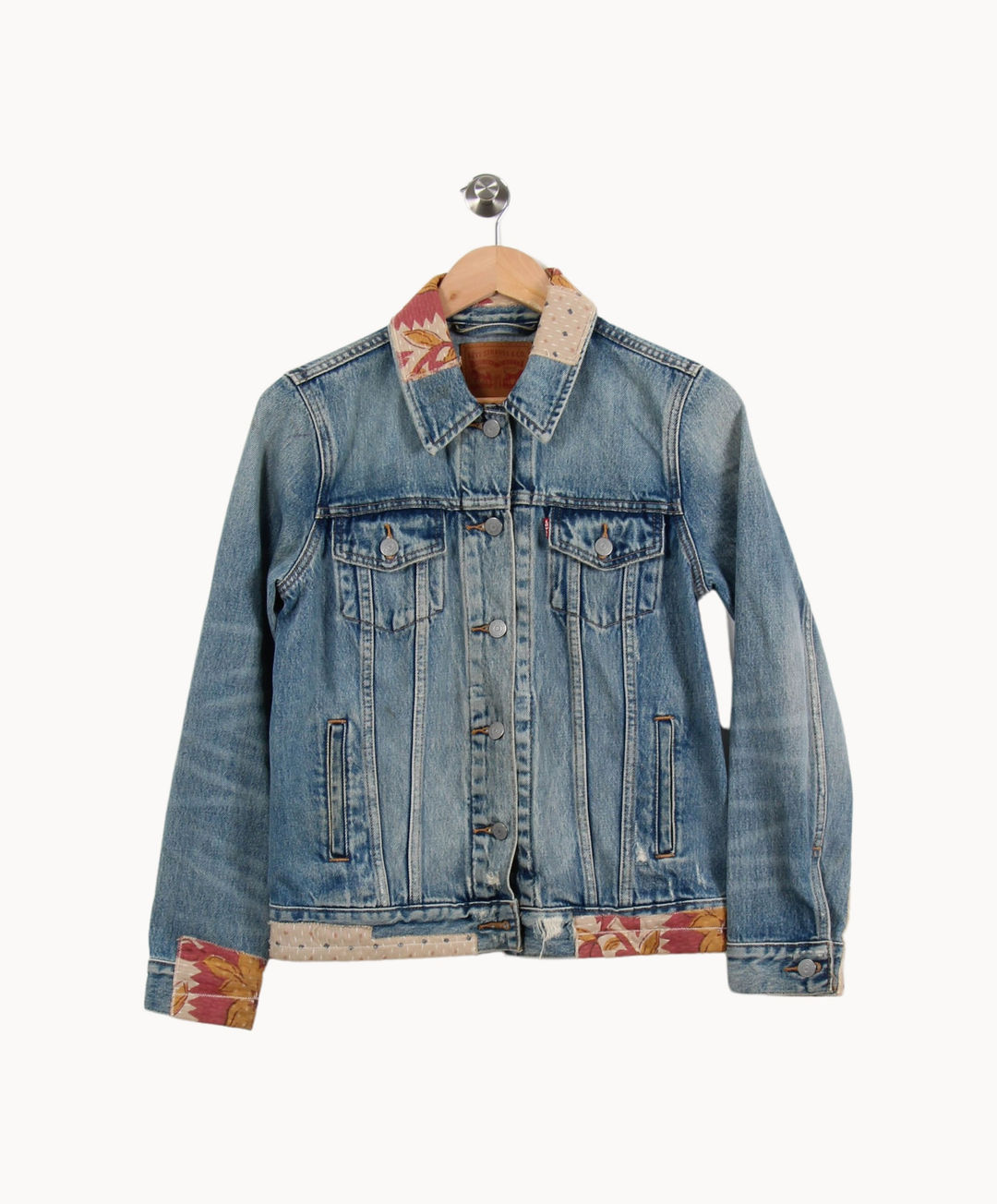 Veste en jean Bleu et Beige - Taille S/36 de la marque Levi's | PARAD25977 - Vendu par Paradigme - Image 2